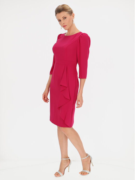 L’AF L’AF Sukienka koktajlowa Tonia Różowy Slim Fit