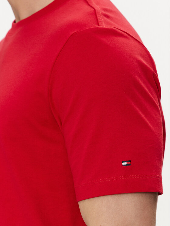 Tommy Hilfiger Tommy Hilfiger Póló Track Graphic MW0MW34429 Piros Regular Fit