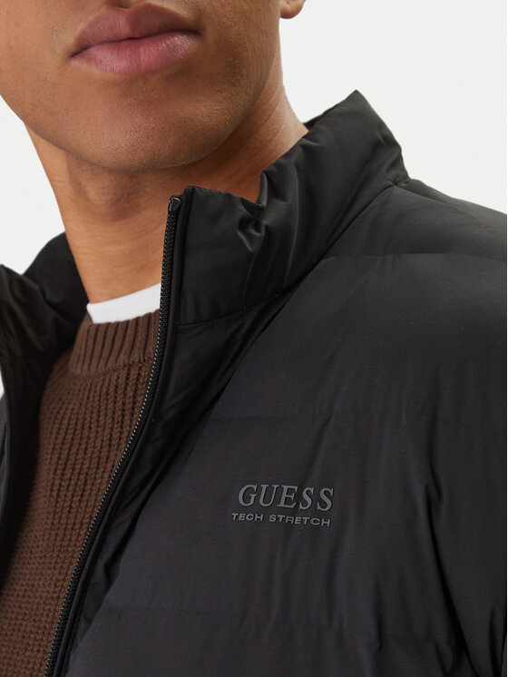 Guess Guess Демісезонна куртка M6RL0I WJ242 Чорний Regular Fit