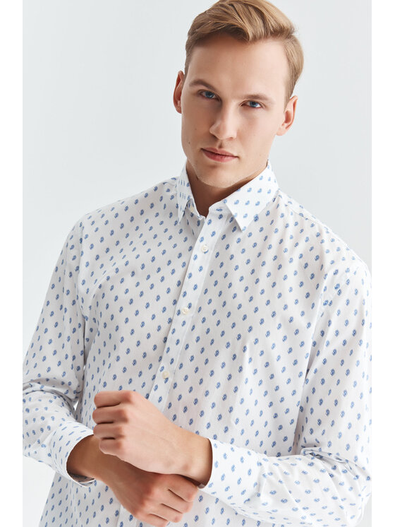 Pako Lorente Pako Lorente Koszula P21WF-1X-132 Biały Regular Fit