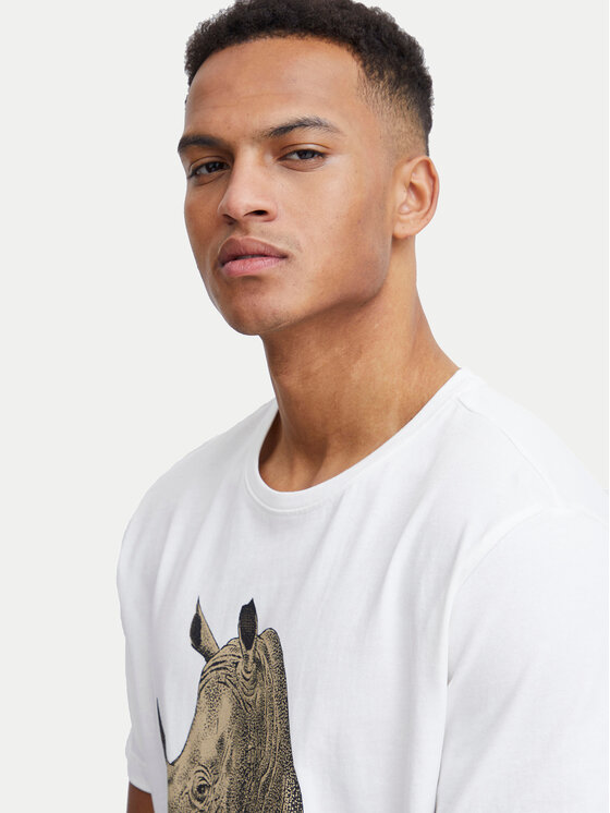 Blend Blend T-Shirt 20717297 Biały Regular Fit