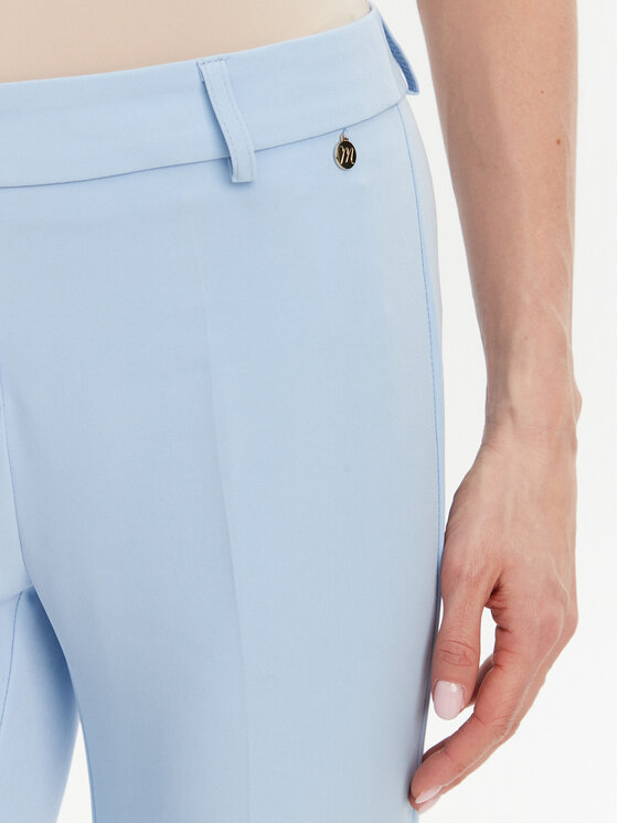 Maryley Maryley Kalhoty z materiálu 25EB52Z/M24/43MA Světle modrá Regular Fit