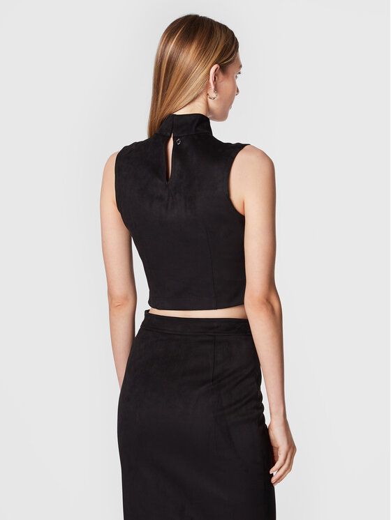 Blusa W2BH51 WE0L0 Nero Slim Fit