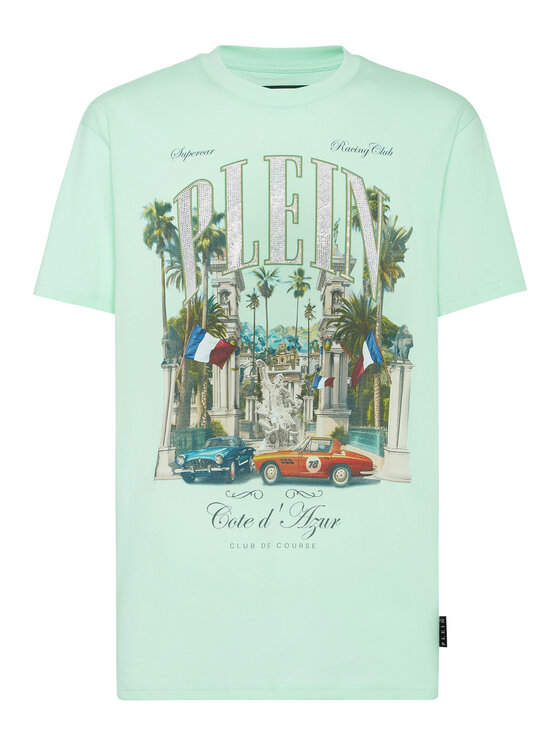 PHILIPP PLEIN PHILIPP PLEIN T-shirt 23585 Verde Regular Fit