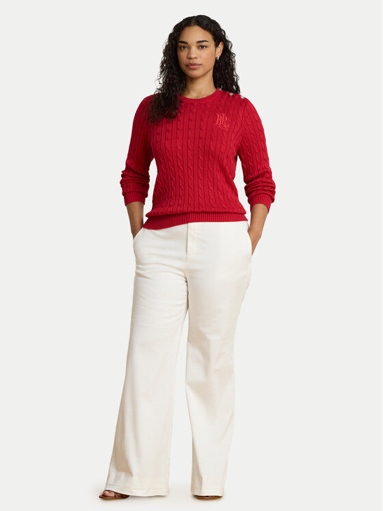 LAUREN RALPH LAUREN LAUREN RALPH LAUREN Pulover 200P14039501 Rdeča Regular Fit