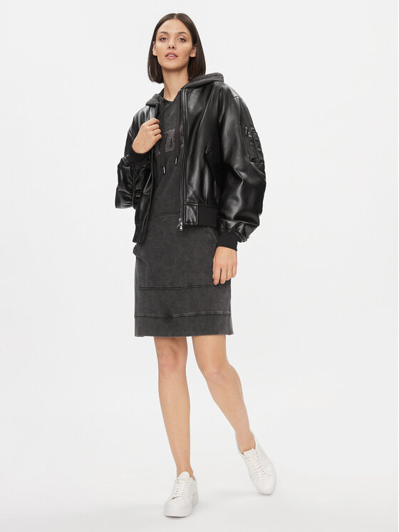 MICHAEL Michael Kors MICHAEL Michael Kors Rochie tricotată MH382045DC Gri Regular Fit