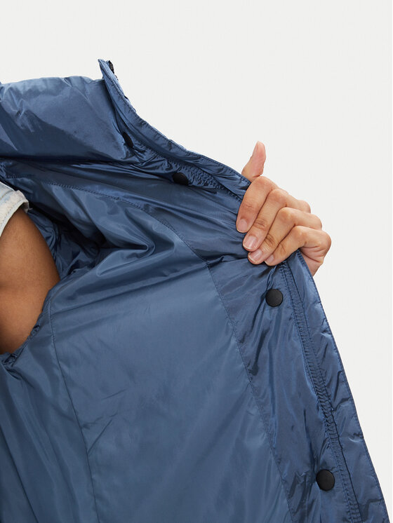 Calvin Klein Jeans Calvin Klein Jeans Μπουφάν χειμωνιάτικο Shiny Monologo J20J224616 Μπλε Regular Fit