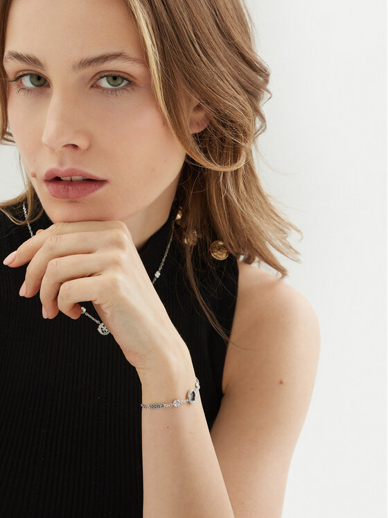 Guess Guess Náramek JUBB05 039JW Stříbrná