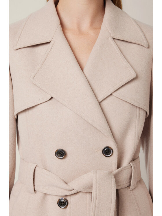 Lancerto Lancerto Płaszcz Mistelle PC073225000013 Granatowy Regular Fit