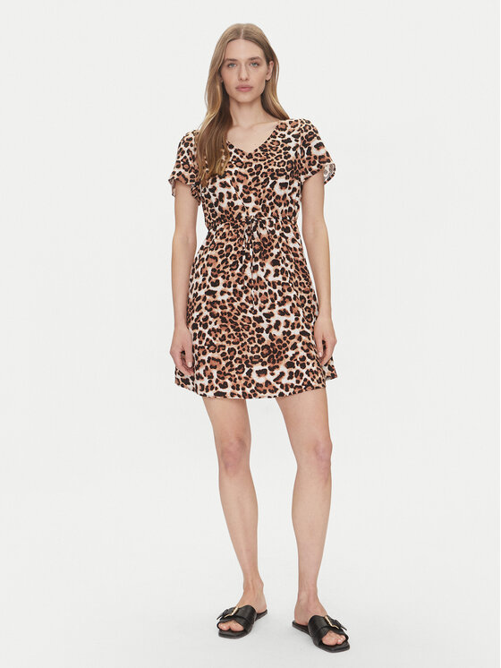 Vero Moda Vero Moda Vsakodnevna obleka Easy Joy 10307990 Rjava Regular Fit