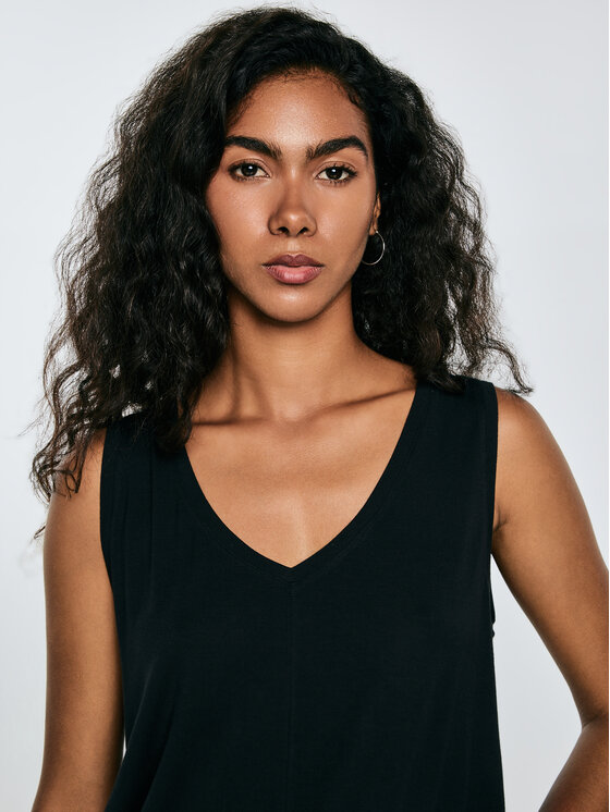 BIG STAR BIG STAR Top PISTIMA Czarny Basic Fit