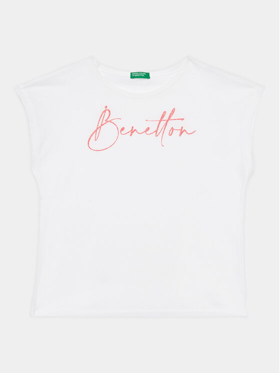 United Colors Of Benetton Tricou 3I1XC10C0 Alb Regular Fit