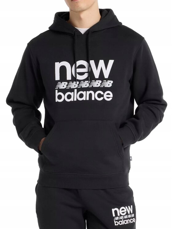 New Balance New Balance Bluza MT51941BK Czarny Standard Fit