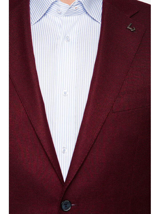 Lancerto Lancerto Garnitur Norwich Bordowy Regular Fit