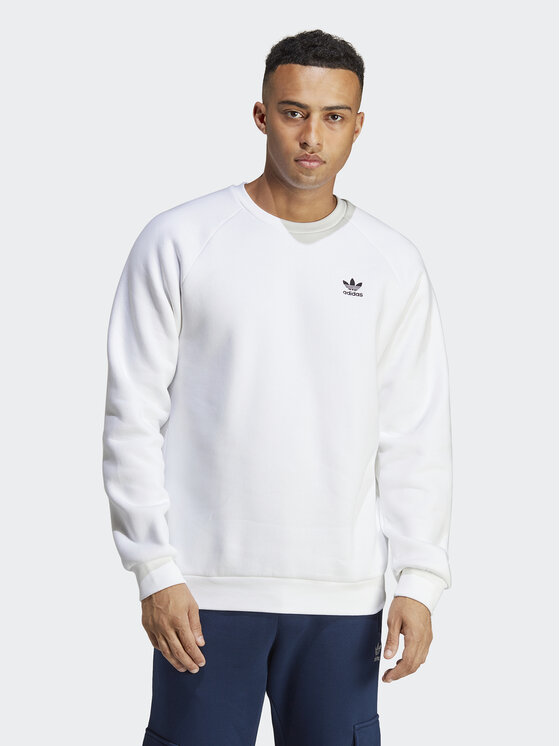 adidas adidas Bluza Trefoil Essentials Crewneck Sweatshirt IA4820 Biały Regular Fit