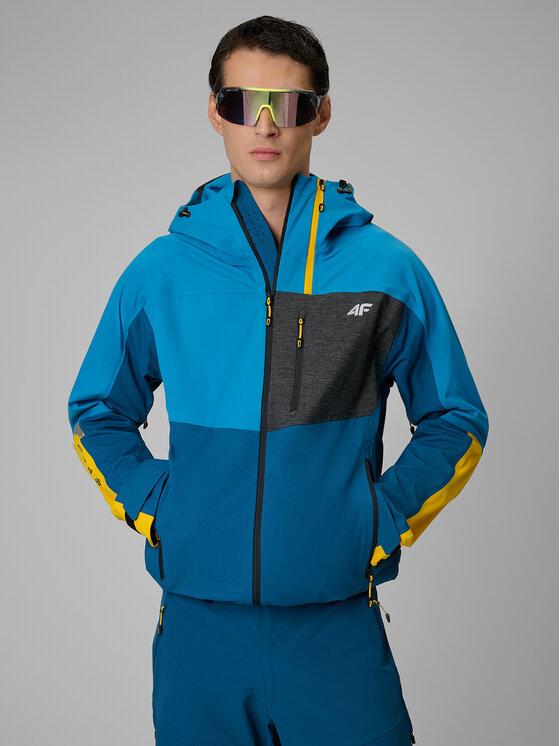 4F 4F Kurtka wielofunkcyjna TREKKING Niebieski Regular Fit