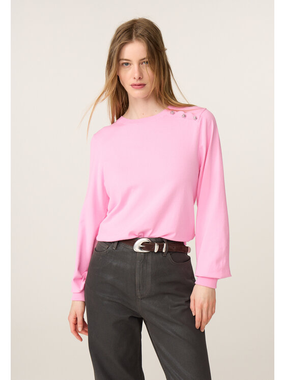 Fabienne Chapot Fabienne Chapot Sweter 6702-1385-172 Różowy Regular Fit