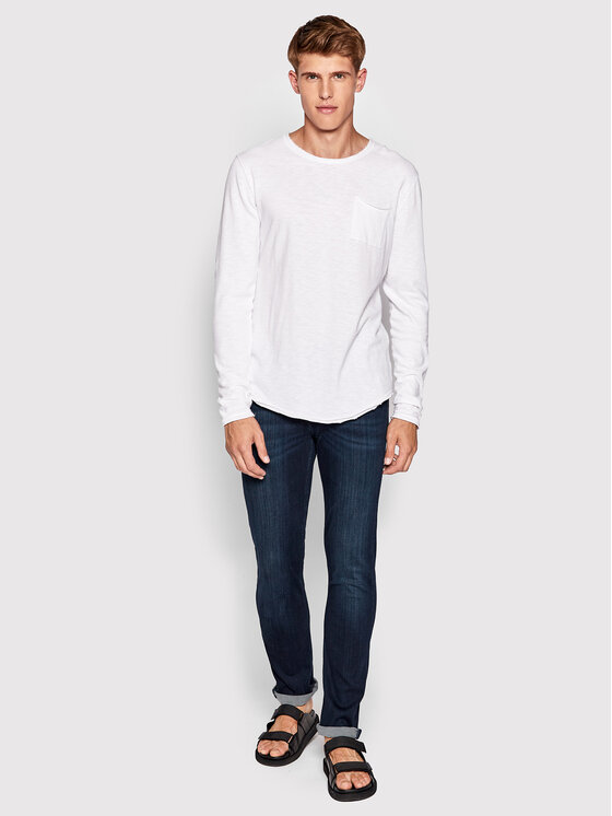 7 For All Mankind 7 For All Mankind Farmer Luxe Performance Plus JSMSA230IP Sötétkék Slim Fit