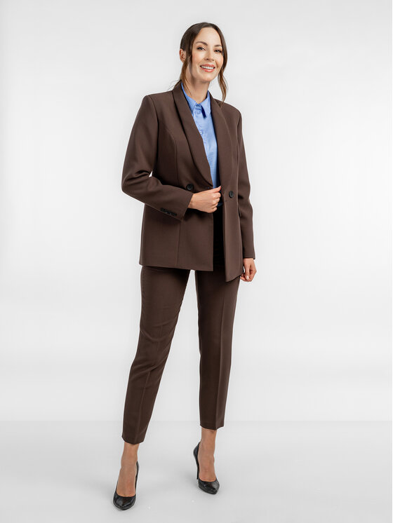 Salme Salme Garnitur Nadia Brązowy Regular Fit