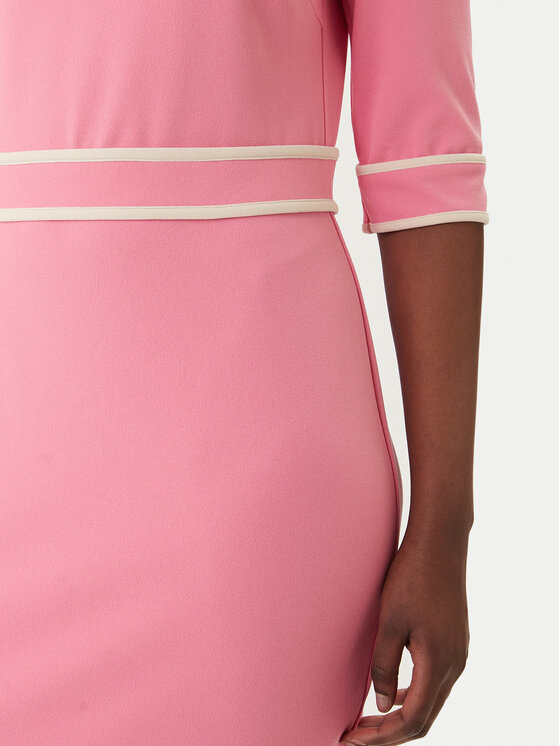 Rinascimento Rinascimento Kokteilinė suknelė CFC0127991003 Rožinė Slim Fit