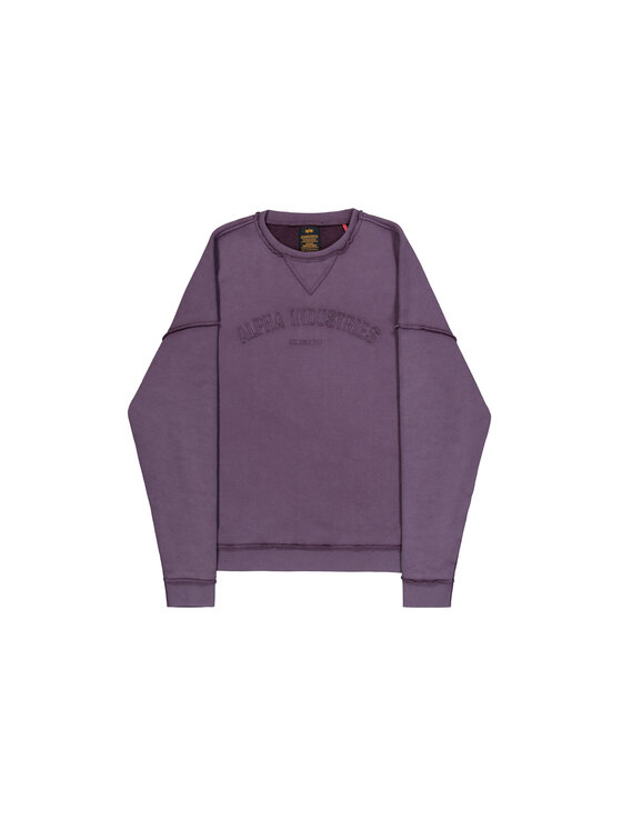 Alpha Industries Alpha Industries Bluza Open Edge Sweatshirt Fioletowy Relaxed Fit