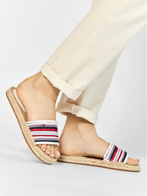 Tommy Jeans Espadrilles Colored Laces Flat Sandal EN0EN01438 Multicolore Modivo