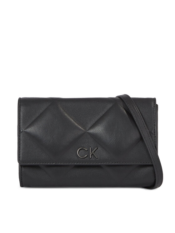 Geantă Calvin Klein Re-Lock Quilt Mini Bag K60K611086 Negru