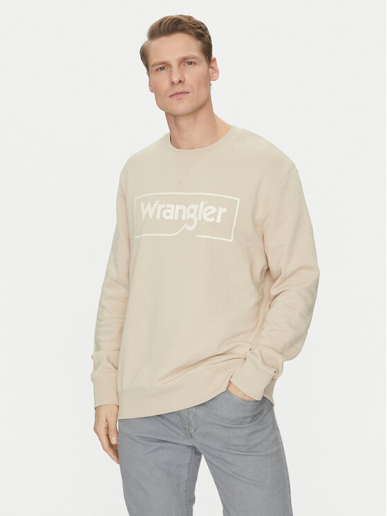 Wrangler Wrangler Majica dugih rukava W662HAC22 112331852 Bež Regular Fit