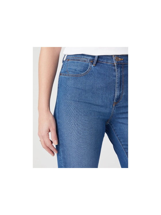Wrangler Wrangler Jeansy SKINNY Niebieski Skinny Fit