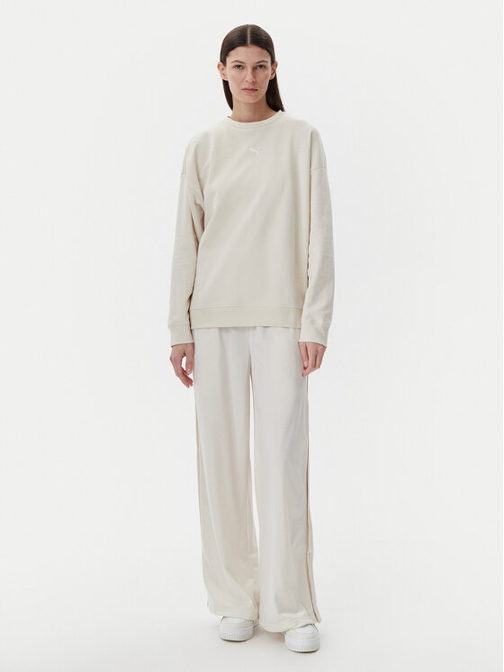 Puma Puma Donji dio trenerke Ess 629804 Bež Wide Leg