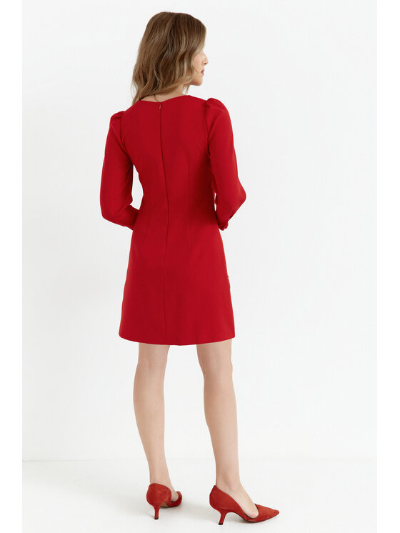 Makover Makover Sukienka wieczorowa K148 Czerwony Ladies Fit