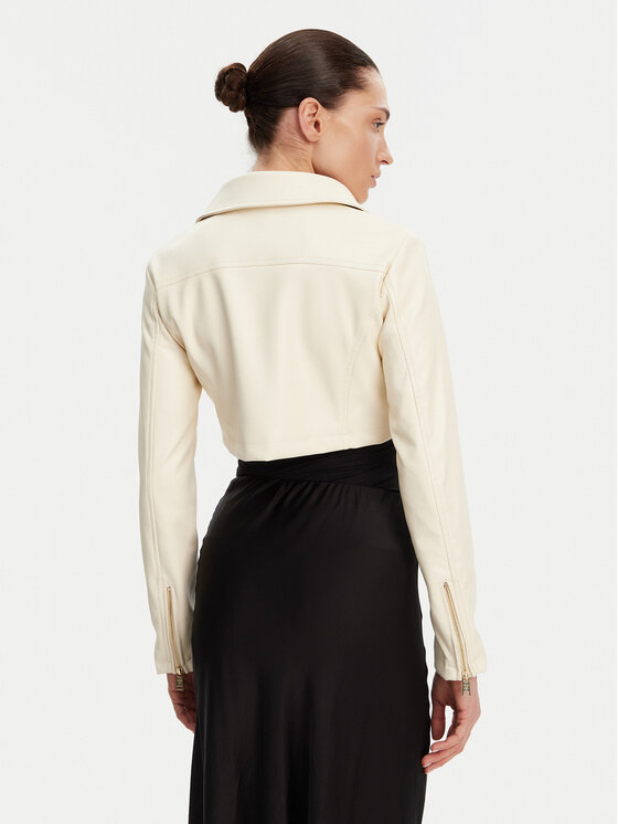 Rinascimento Rinascimento Jakna iz umetnega usnja CFC0119617003 Bež Regular Fit