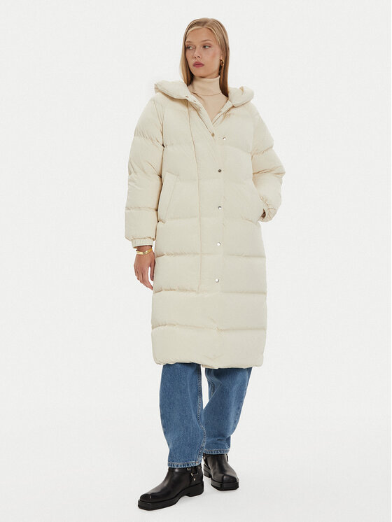 Marella Marella Geacă din puf Razzia 2423496044 Écru Regular Fit