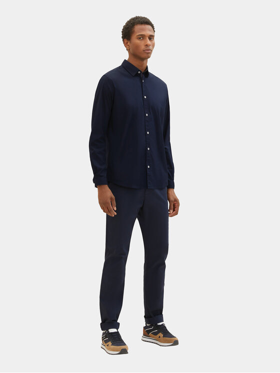 Tom Tailor Tom Tailor Hemd 1037435 Dunkelblau Regular Fit