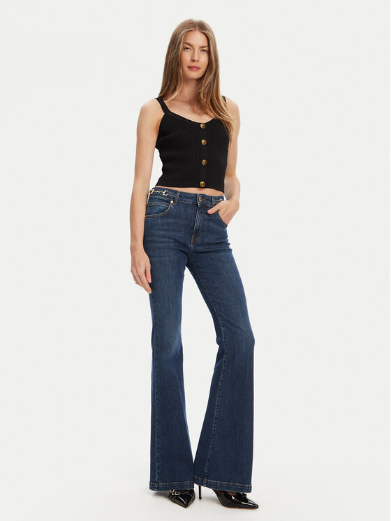 Guess Guess Marškinėliai W5YR10 Z0130 Juoda Regular Fit