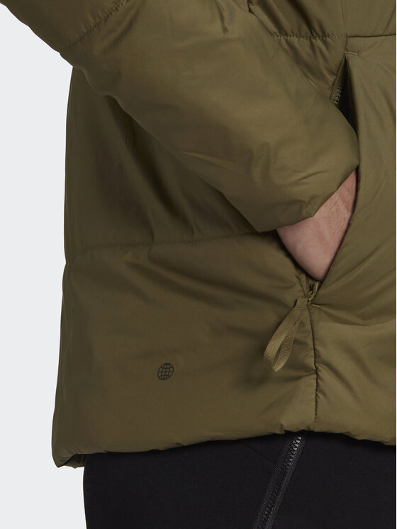 adidas adidas Winterjacke Bsc 3-Stripes HG6273 Grün Regular Fit