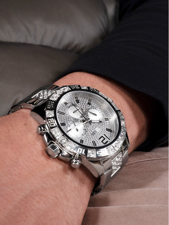 Guess Guess Laikrodis GW0796G1 Sidabrinė