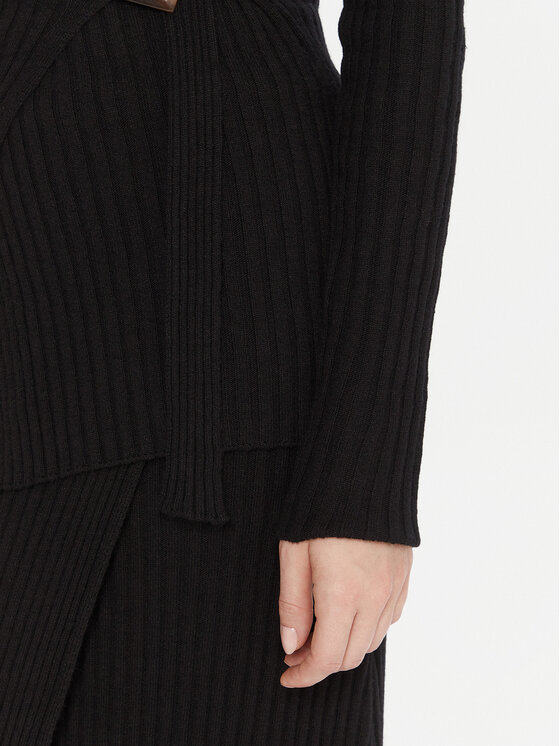 Kontatto Kontatto Pletena jopica 3M0954C Črna Slim Fit