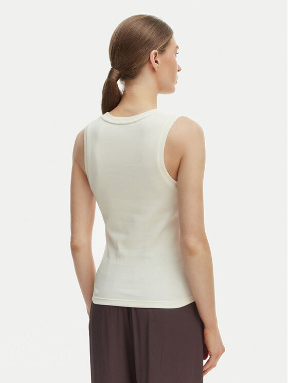 Tommy Hilfiger Tommy Hilfiger Top WW0WW47806 Bež Slim Fit