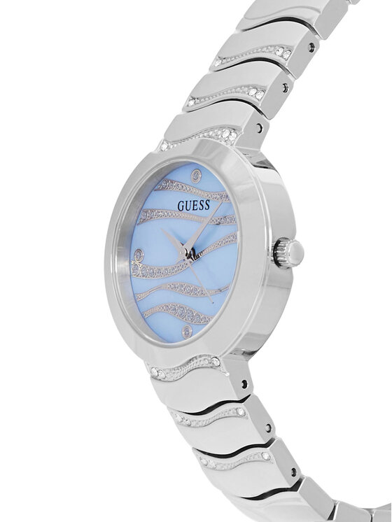Guess Guess Ročna ura Laguna  GW0871L1 Srebrna