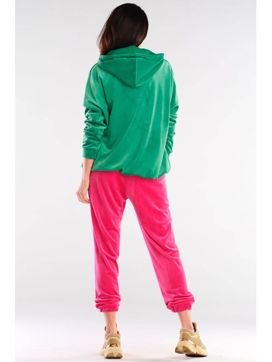 Awama Awama Bluza A420 Zielony Basic Fit