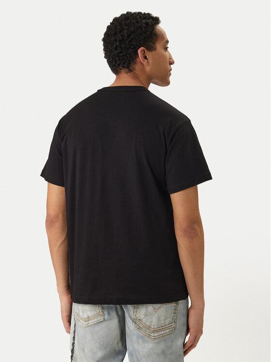 Versace Jeans Versace Jeans Marškinėliai 80GAHT14 Juoda Regular Fit