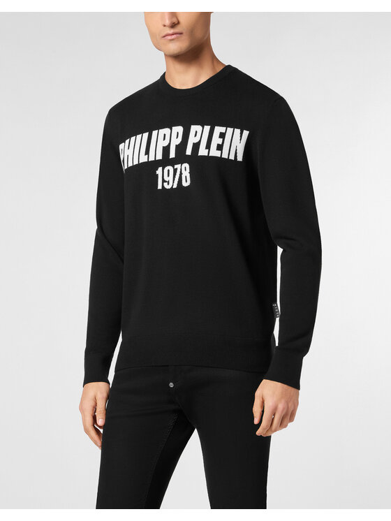 PHILIPP PLEIN PHILIPP PLEIN S dlouhým rukávem 22873 Černá Regular Fit