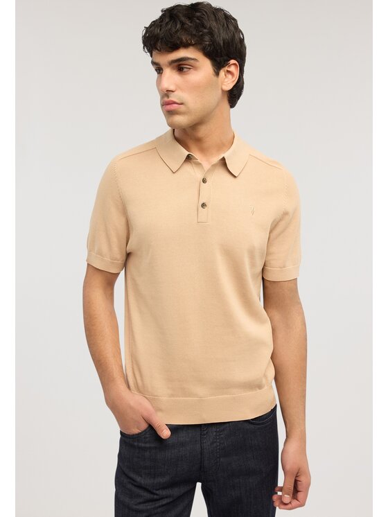 Trussardi Trussardi Sweter M0608000065N012 Kremowy Regular Fit