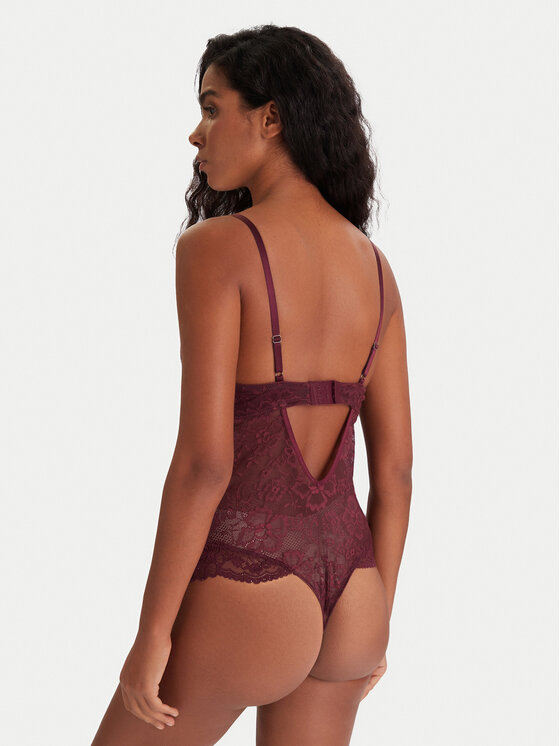 Hunkemöller Hunkemöller Bodi Isadora 302441 Bordo rdeča