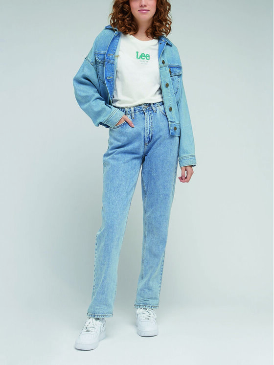 Lee Lee Jeansy Elasticated Carol L34THLB11 112330490 Niebieski Regular Fit