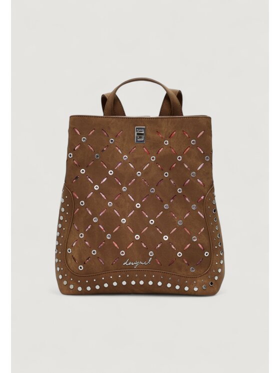 Desigual Desigual Zaino BACK_YANKEE METAL PATCH S Beige