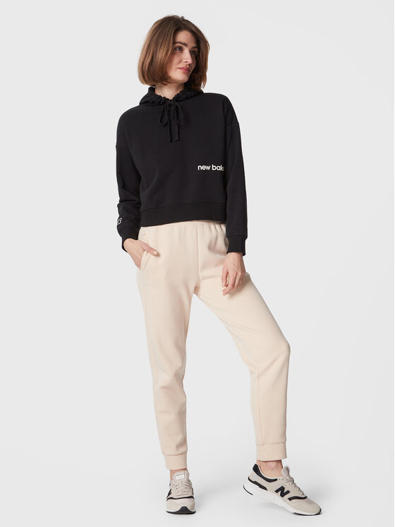 New Balance New Balance Μπλούζα WT23512 Μαύρο Relaxed Fit