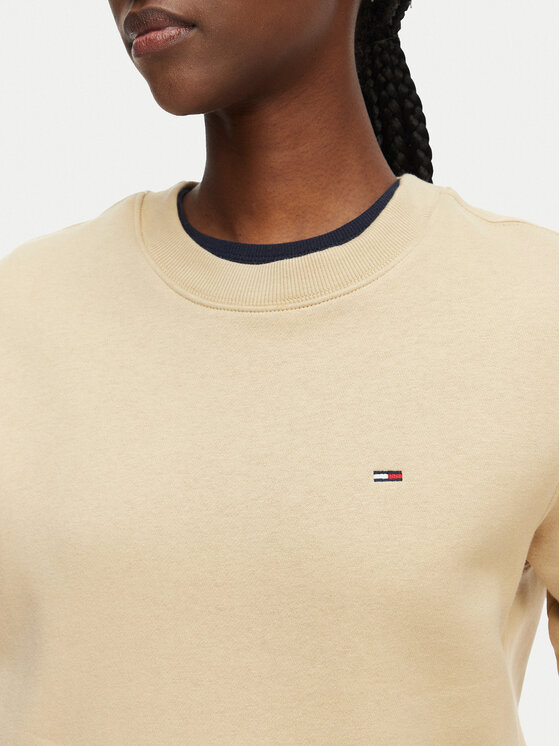 Tommy Jeans Tommy Jeans Sweatshirt Flag DW0DW19959 Beige Regular Fit