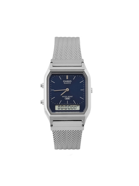Casio Casio Ročna ura Vintage AQ-230EM-2AEF Srebrna
